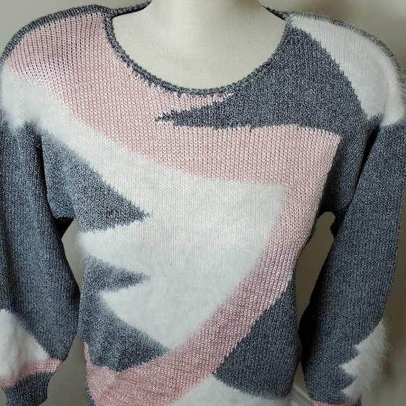 Franco Valeri Vintage 80s Knit Sweater Size M - Picture 2 of 8